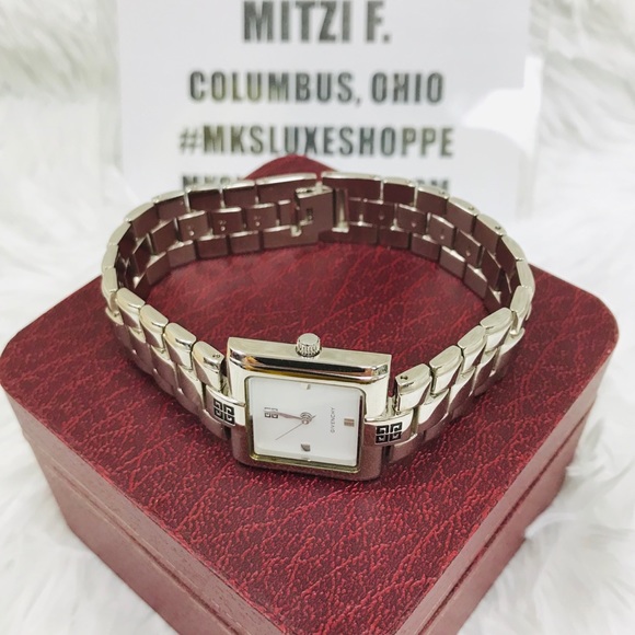 GIVENCHY SS UNISEX WATCH SQUARE FACE VGC - Picture 7 of 8